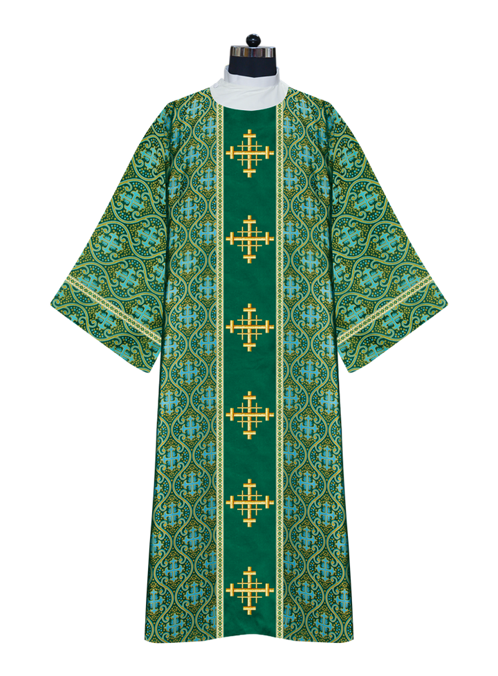 Dalmatics With Ornated Spiritual Cross and Trims