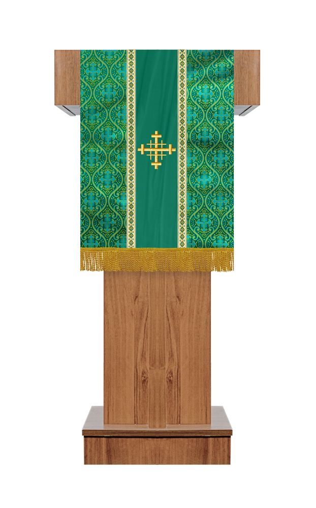 Pulpit/Lectern with Spiritual Motif and Trims