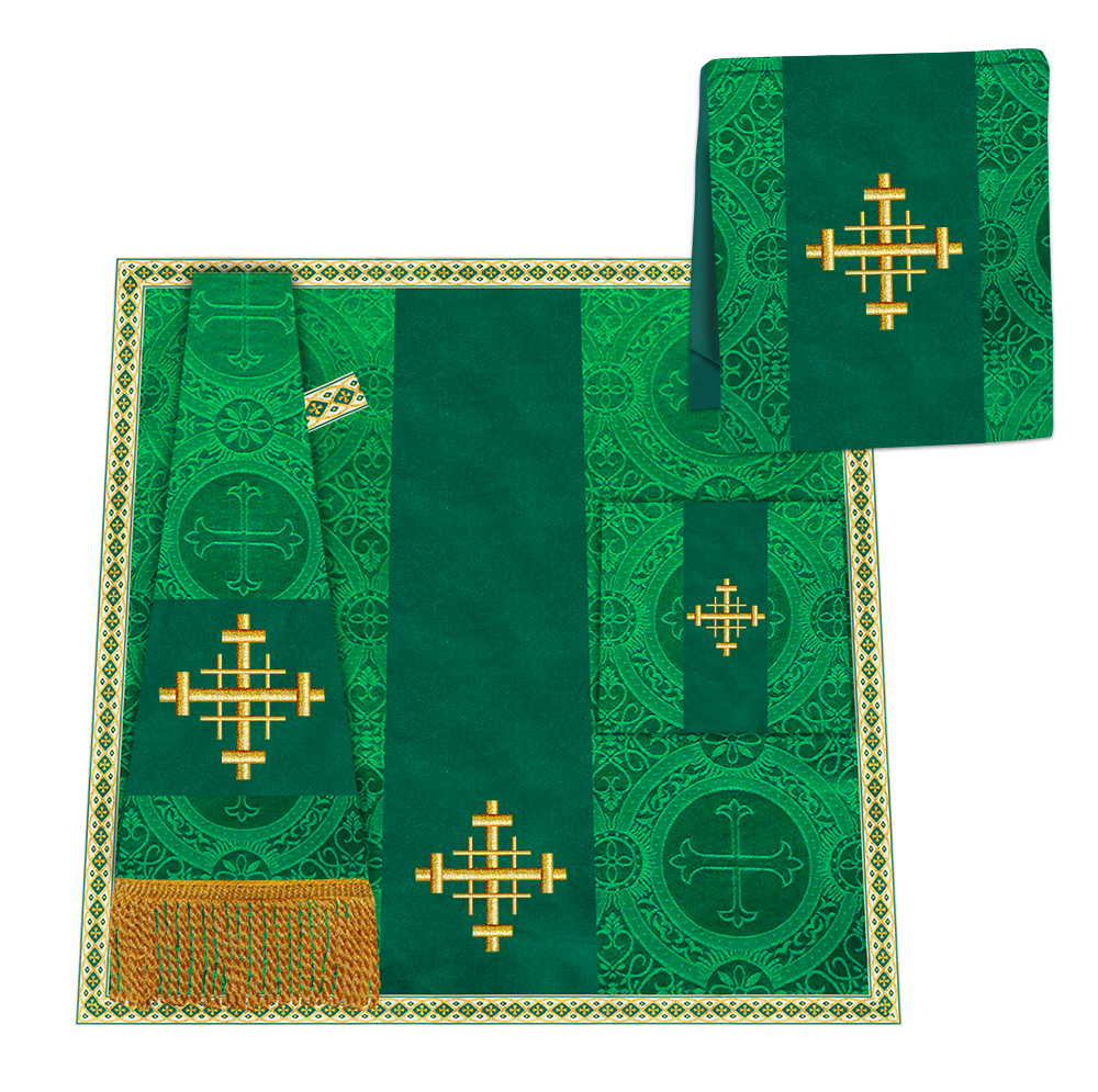 Enhanced Gothic Cope Vestments With Liturgical cross