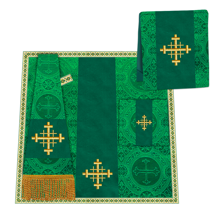 Enhanced Gothic Cope Vestments With Liturgical cross