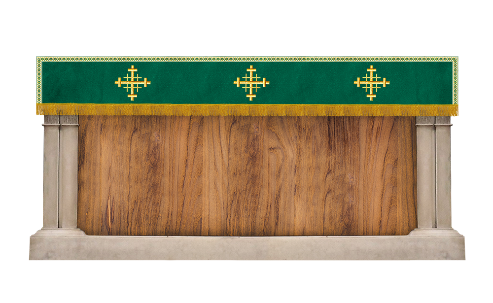 Superfrontal with Jerusalem cross Embroidery