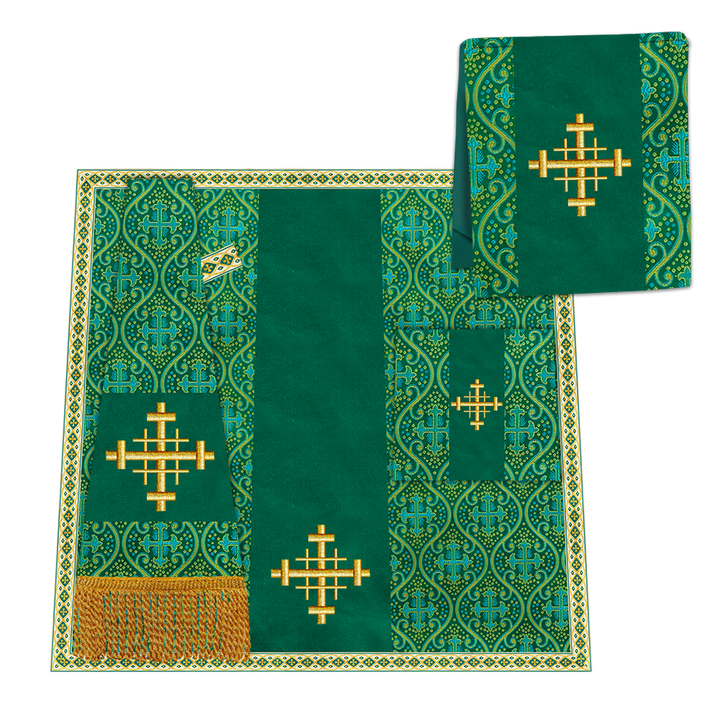 Enhanced Gothic Cope Vestments With Liturgical cross