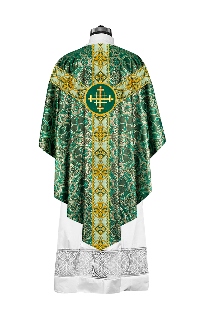 Pugin Style Chasuble with Embroidered Orphrey