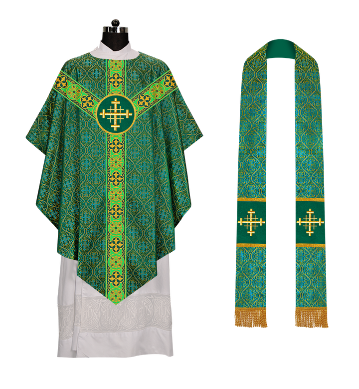 Pugin Style Chasuble with spiritual Motif