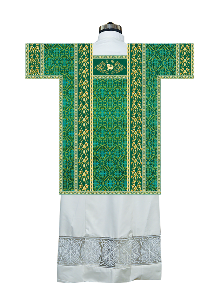 Tunicle Vestment with Embroidered Trims