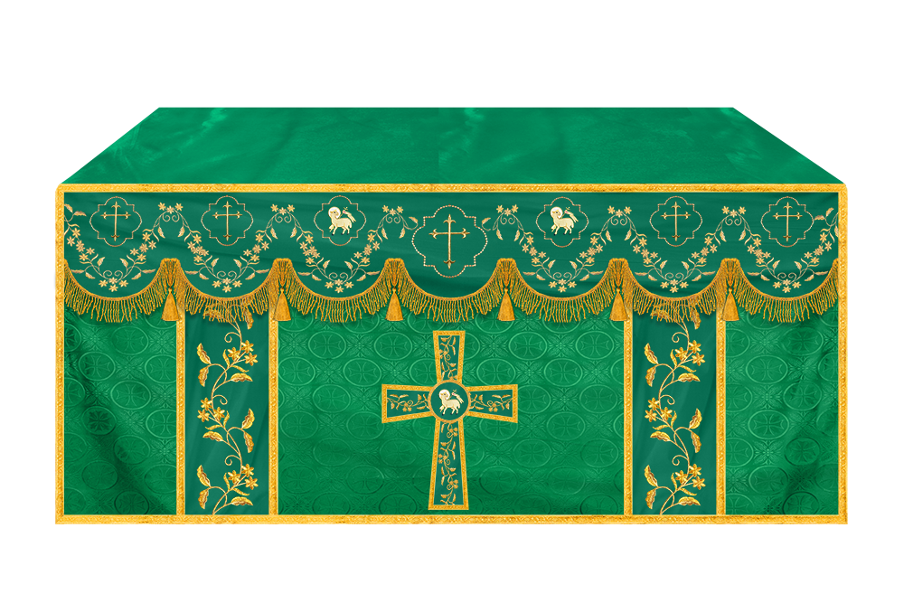 Altar Cloth with Fine Embroidery and Spiritual Motif