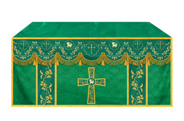 Altar Cloth with Fine Embroidery and Spiritual Motif