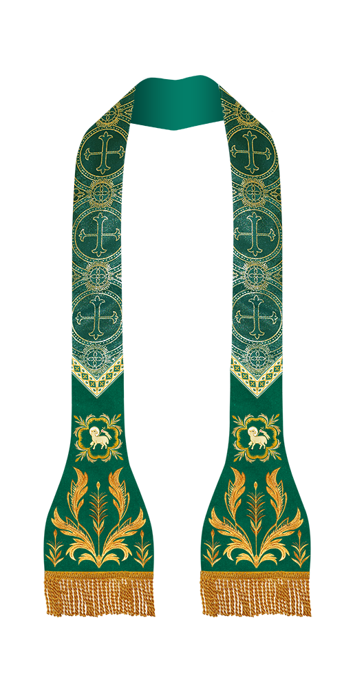 Spiritual Catholic Stole with Embroidery