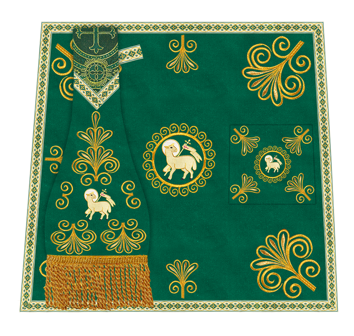 Ornate Embroidery Mass set with Motif