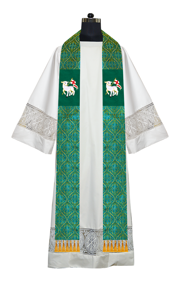 Embroidered Priest Stole with Motif