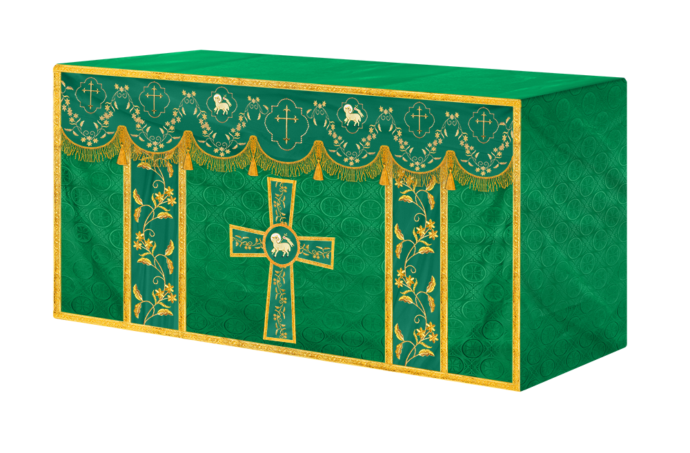 Altar Cloth with Fine Embroidery and Spiritual Motif