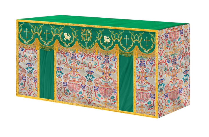 Tapestry Altar Cloth with Liturgical Motif
