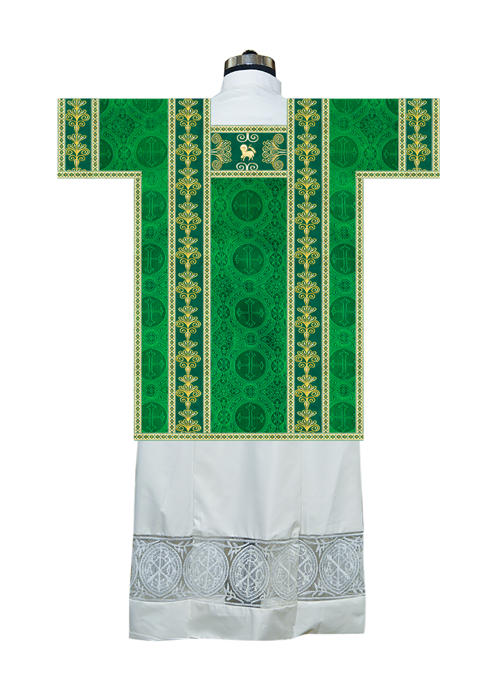 Tunicle Vestment with Motif and Trims