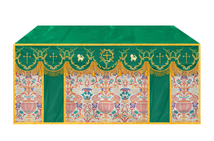 Tapestry Altar Cloth with Liturgical Motif