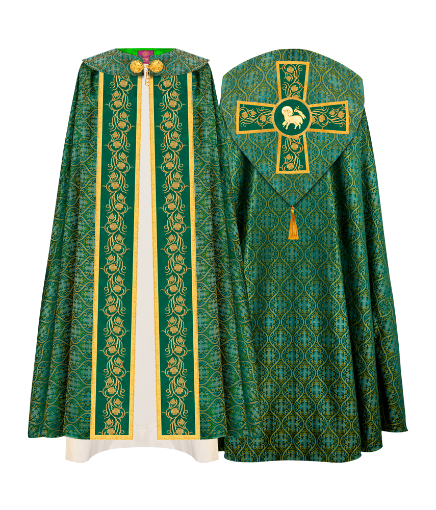 Gothic Cope Vestment with Ornate Embroidery