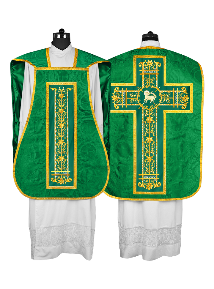 Vestimentas católicas con espalda de violín 