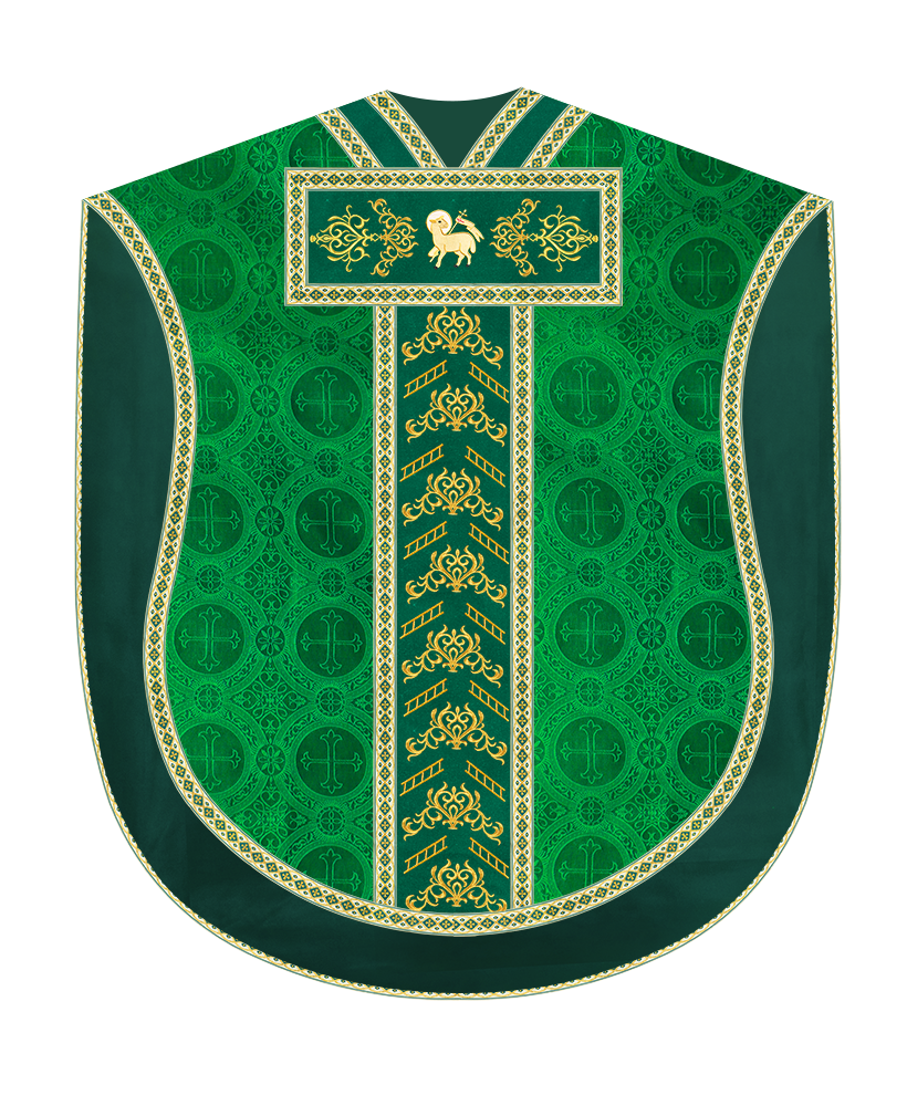 Borromean Chasuble Vestment Adorned With Colour Braids and Trims