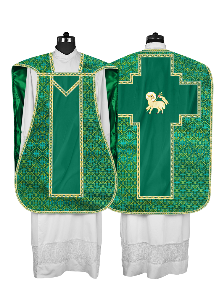 Roman chasuble with Motif and Trims