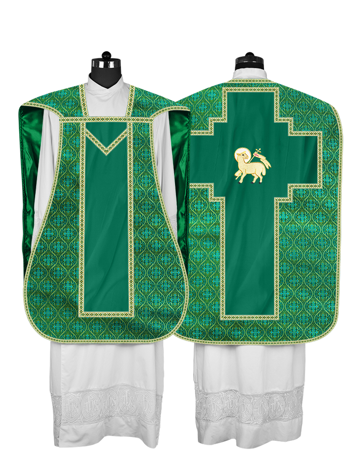 Roman chasuble with Motif and Trims