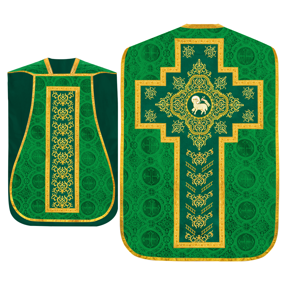 Set of four Roman Chasuble with stole