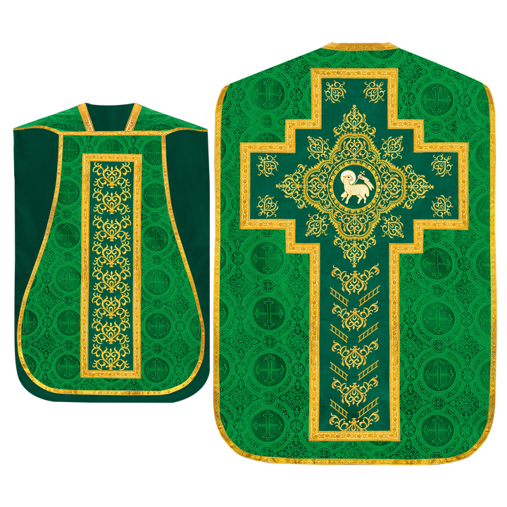 Set of four Roman Chasuble with stole