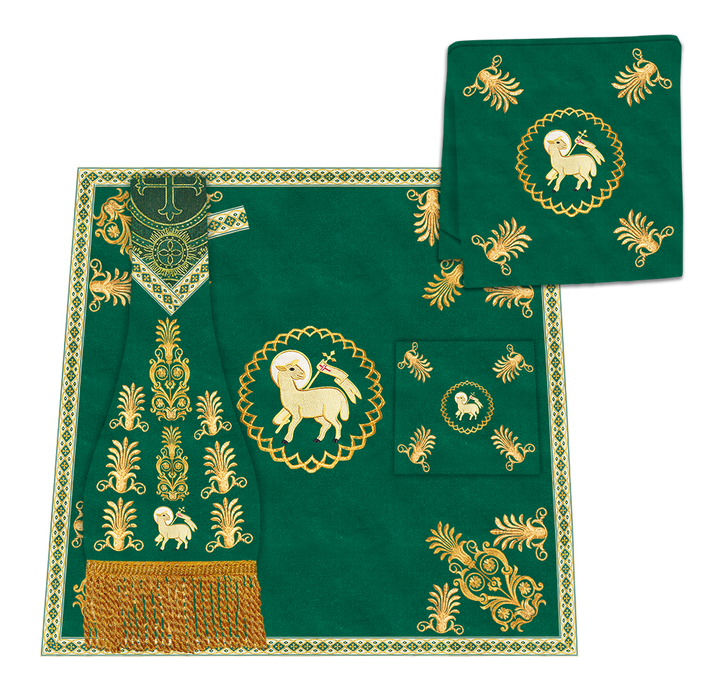 Gothic Chasuble Vestments With Ornate Braids and Trims