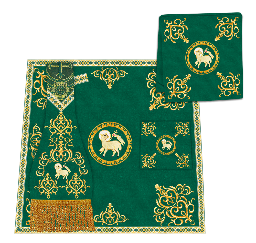 Borromean Chasuble Vestment Adorned With Colour Braids and Trims