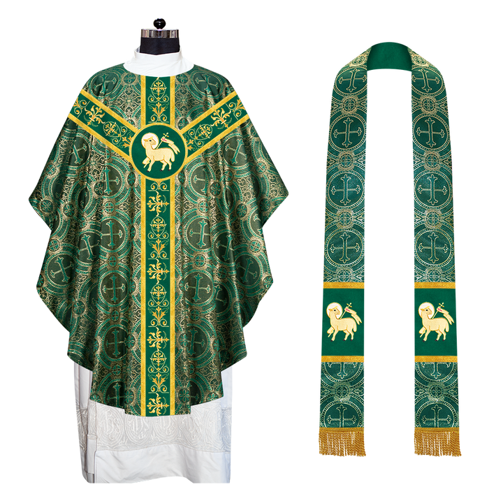 Gothic Chasuble with Ornate Lace