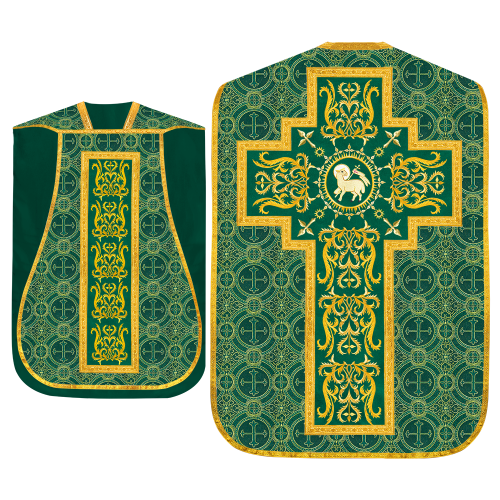 Set of Four Roman Chasuble with matching stole