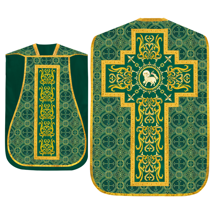 Set of Four Roman Chasuble with matching stole