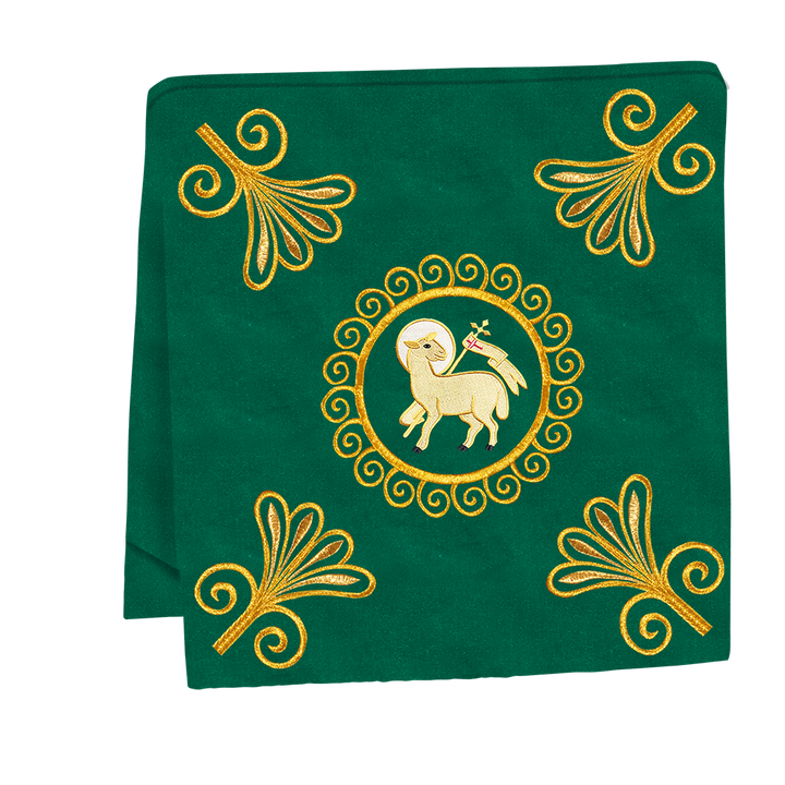 Elegant Church Mass Set with Embroidered Motifs