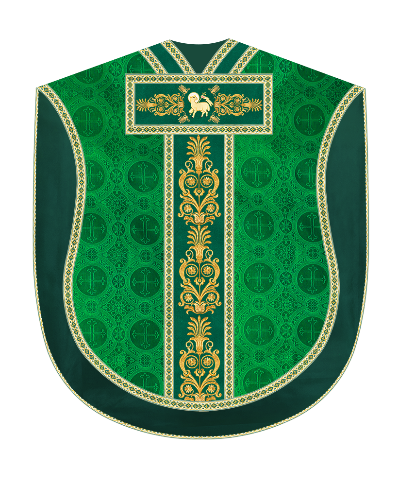 Borromean Chasuble Vestment With Detailed Braids and Trims