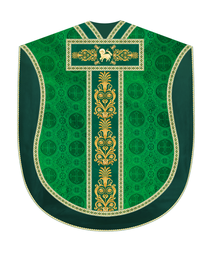 Borromean Chasuble Vestment With Detailed Braids and Trims