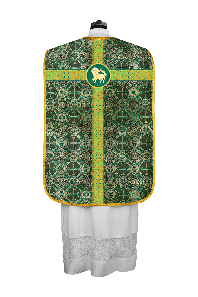 Casulla romana con orfebrería adornada 