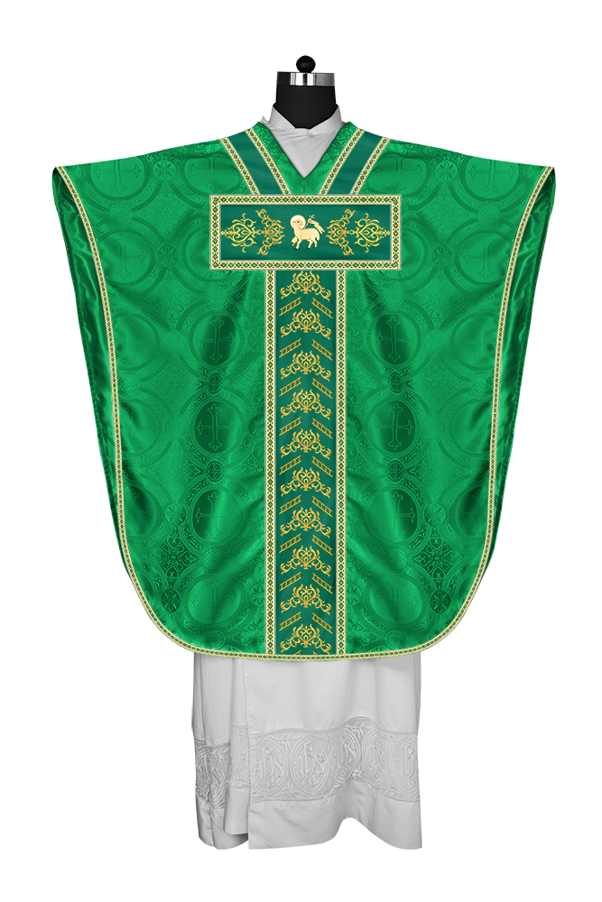 Borromean Chasuble Vestment Adorned With Colour Braids and Trims