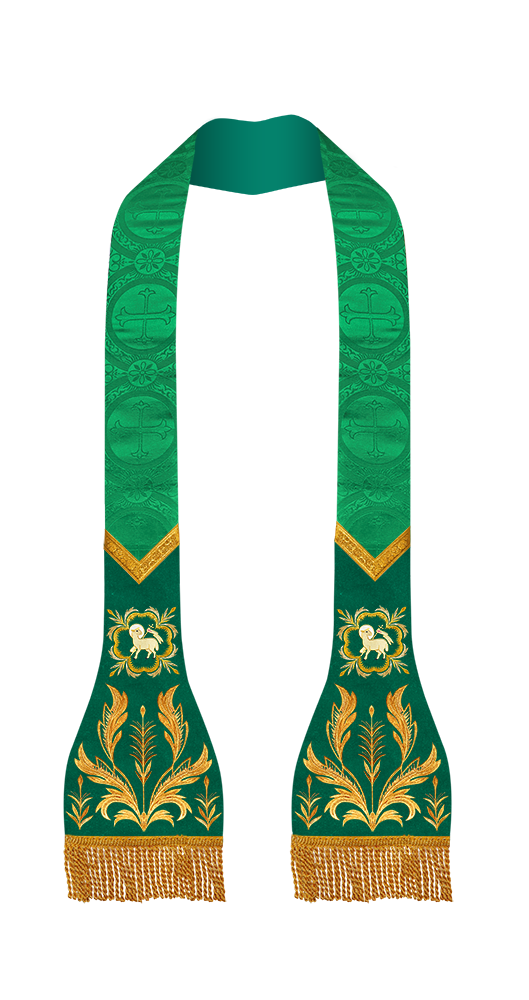 SET OF 4 LITURGICAL ROMAN STOLE VESTMENT