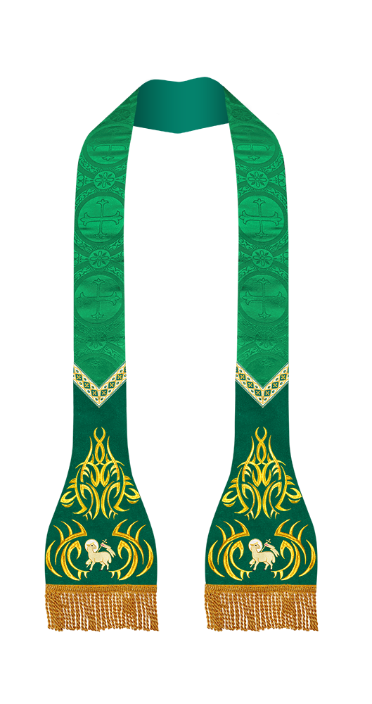 Embroidered Roman Stole with Motif