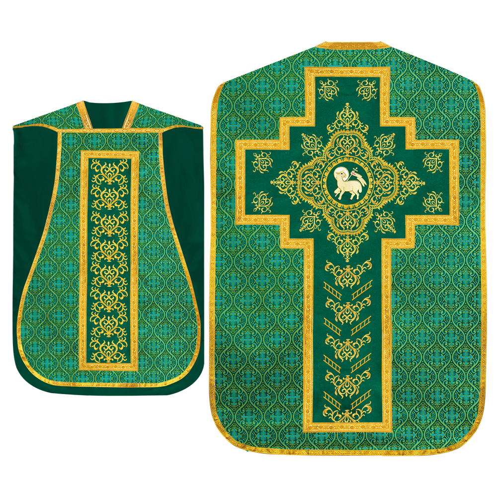 Set of four Roman Chasuble with stole