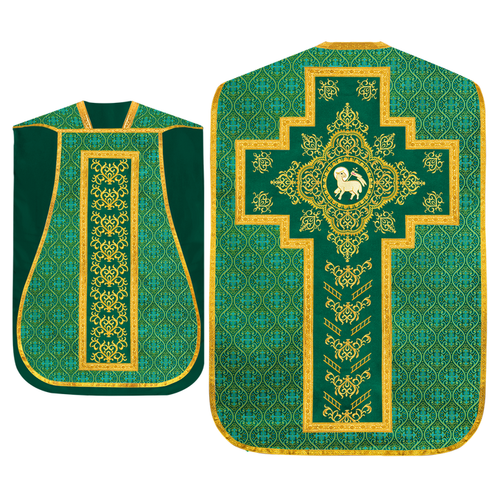 Set of four Roman Chasuble with stole