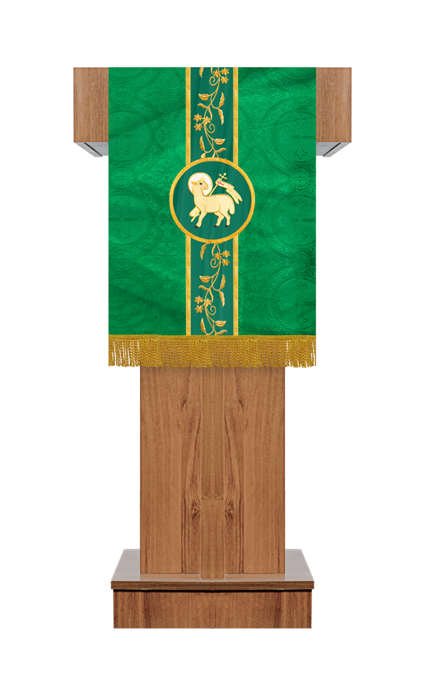 Pulpit/Lectern with Adorned Floral Trim