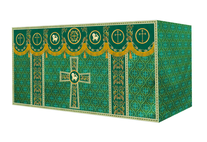 Altar Cloth with Liturgical Motif and Trims