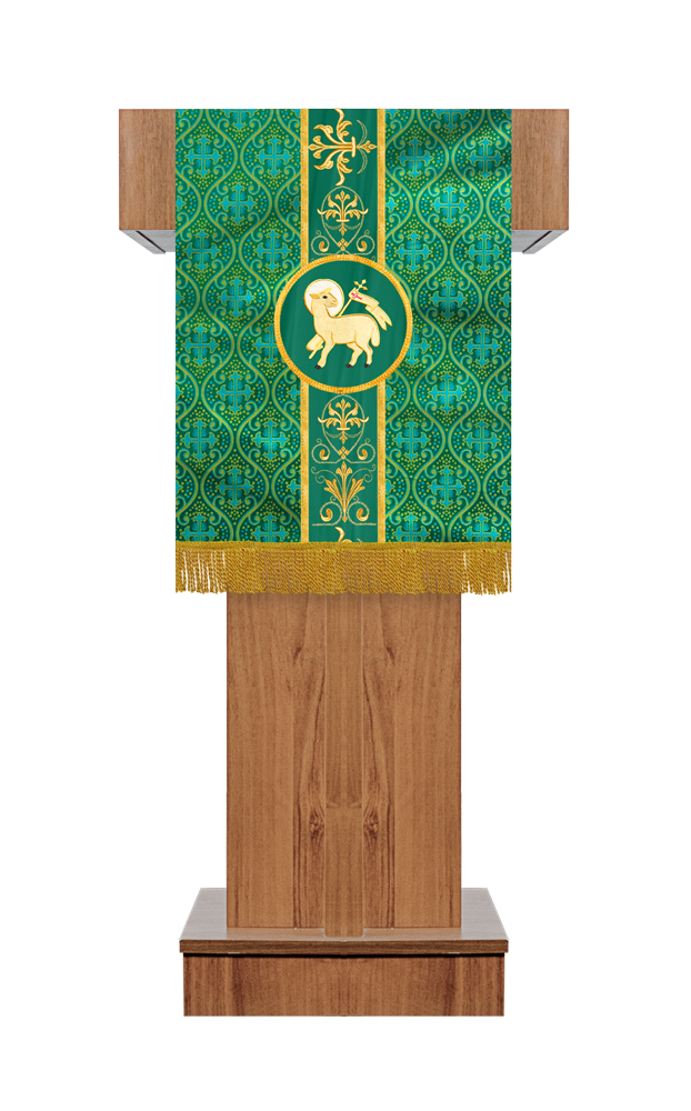 Pulpit/Lectern with Embroidered Trim