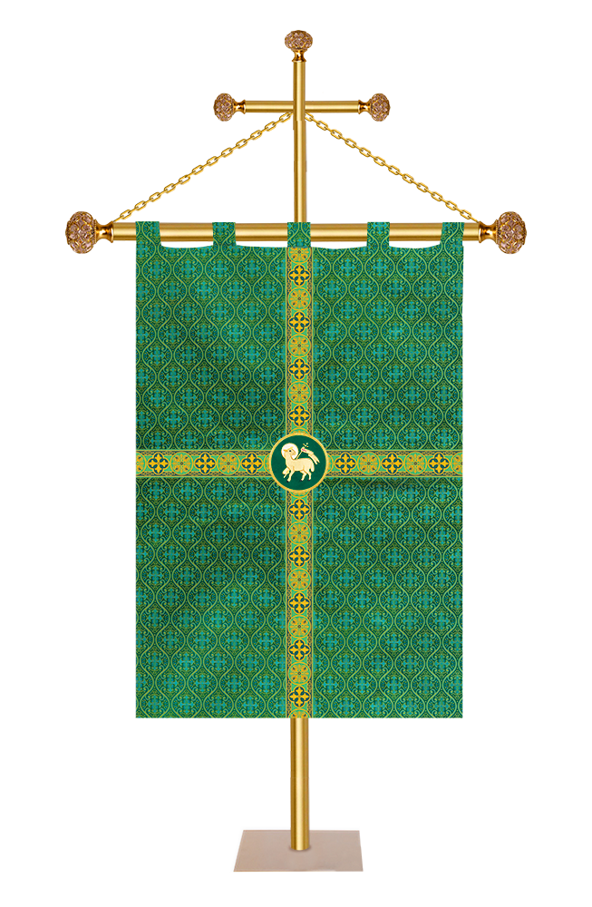 Spiritual Church Banner with Orphrey Trims