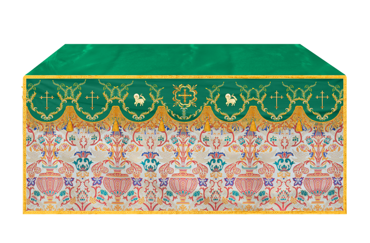 Tapestry Altar Cloth with Liturgical Motif