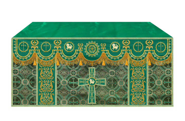 Communion Table Cloth with Embroidered Trims