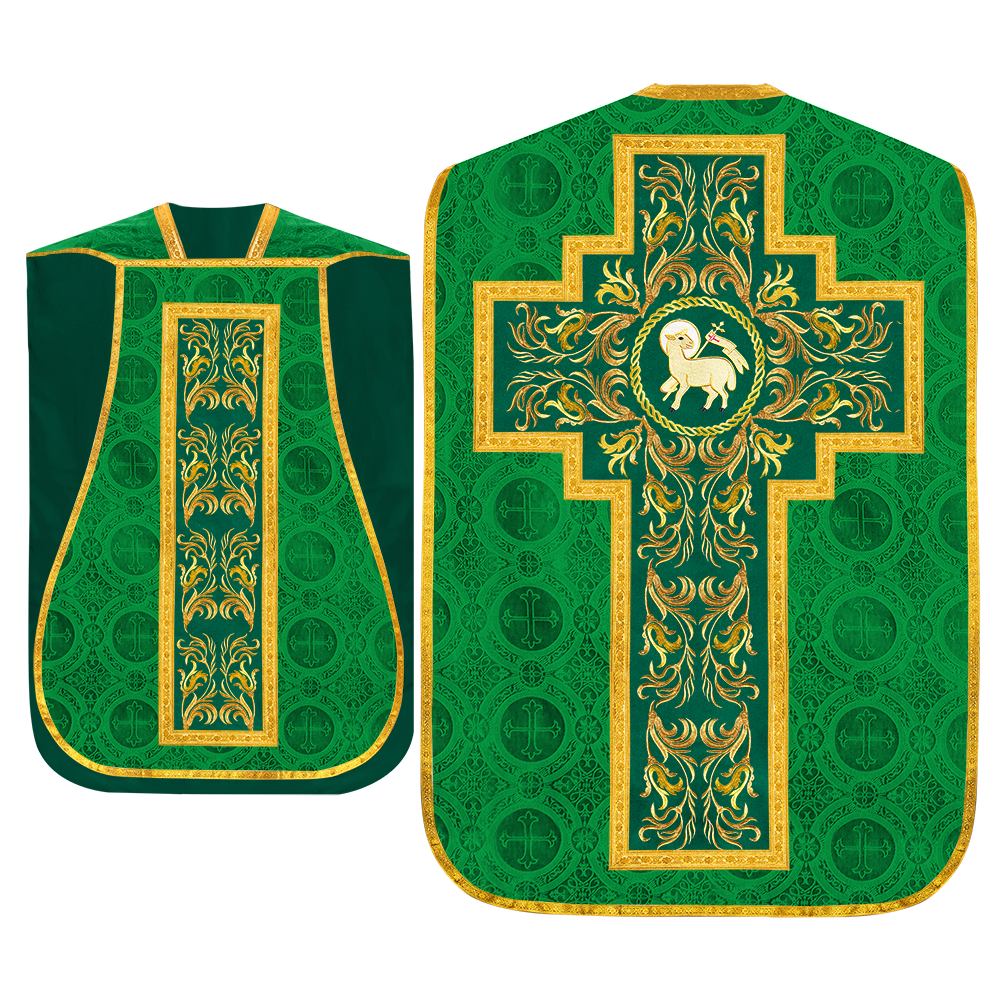 Set of Four Liturgical Roman Chasuble Vestment