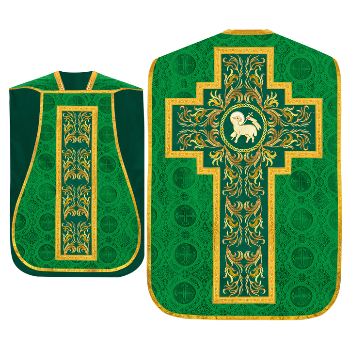 Set of Four Liturgical Roman Chasuble Vestment