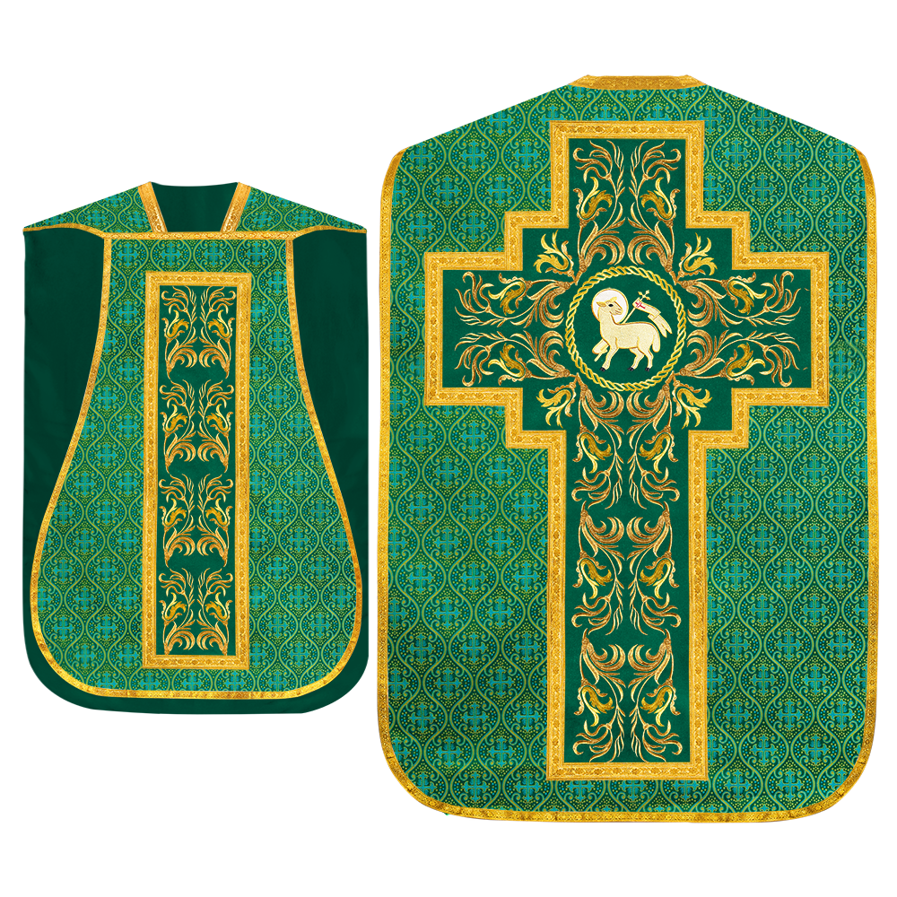 Set of Four Liturgical Roman Chasuble Vestment