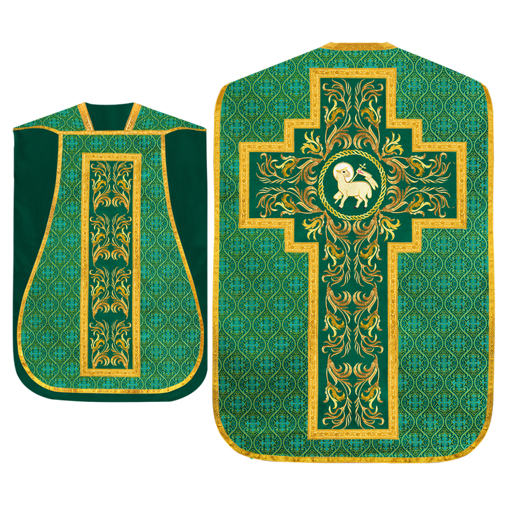 Set of Four Liturgical Roman Chasuble Vestment