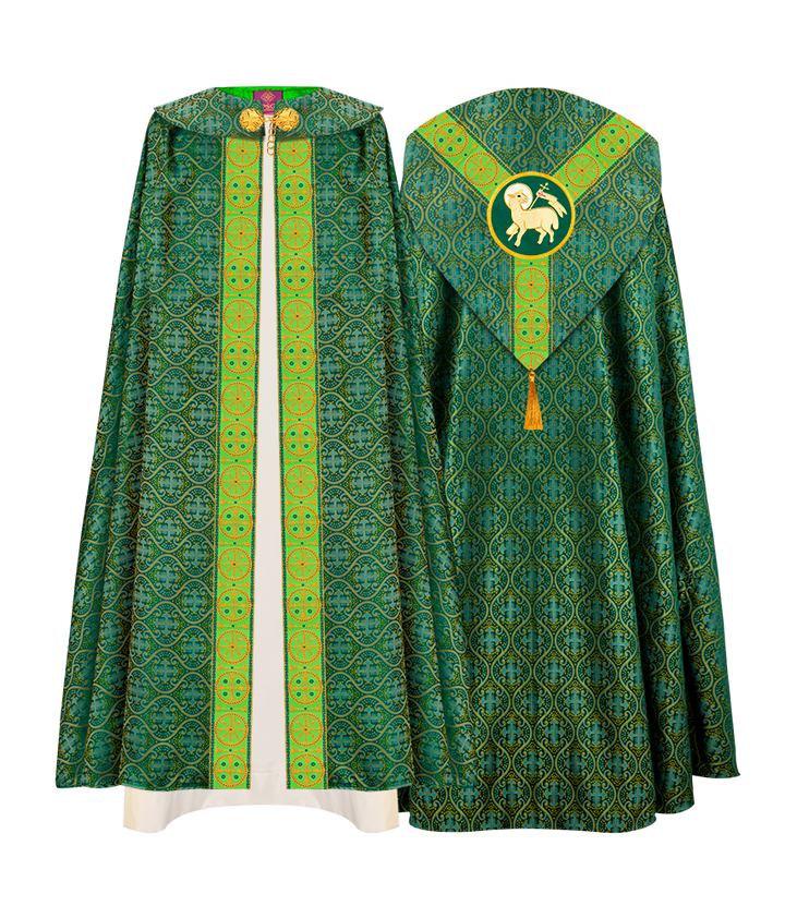 Gothic Cope Vestment with Y Type Embroidered Motif